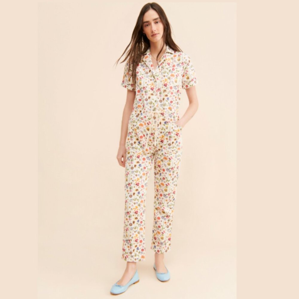 Rachel Antonoff "Mathew" Floral Jumpsuit | Size Small